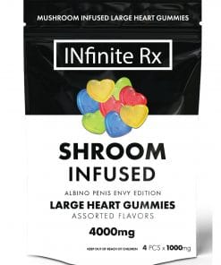 InfiniteRX Albino Penis Envy (APE) large heart shroom gummies