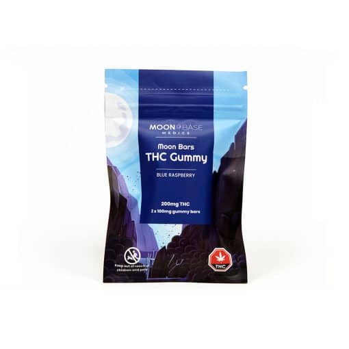 Moon Base Medics THC Blue Raspberry Gummies