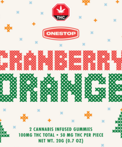 OneStop – Cranberry Orange THC Gummies 100mg