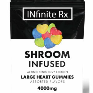 InfiniteRX Albino Penis Envy (APE) large heart shroom gummies