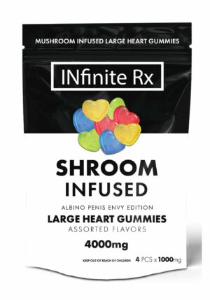 InfiniteRX Albino Penis Envy (APE) large heart shroom gummies